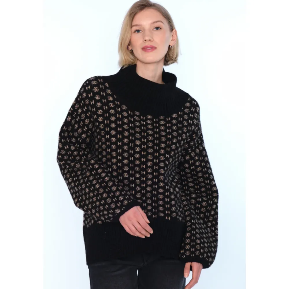Striktrøjer & Sweatere<HÉST Logo Sweater Sort