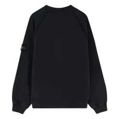 Trøjer|Sweatshirts<Stone Island LOGO SWEATSHIRT Sort