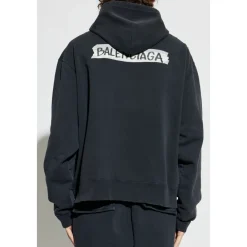 Trøjer<Balenciaga Logo Sweatshirt Sort