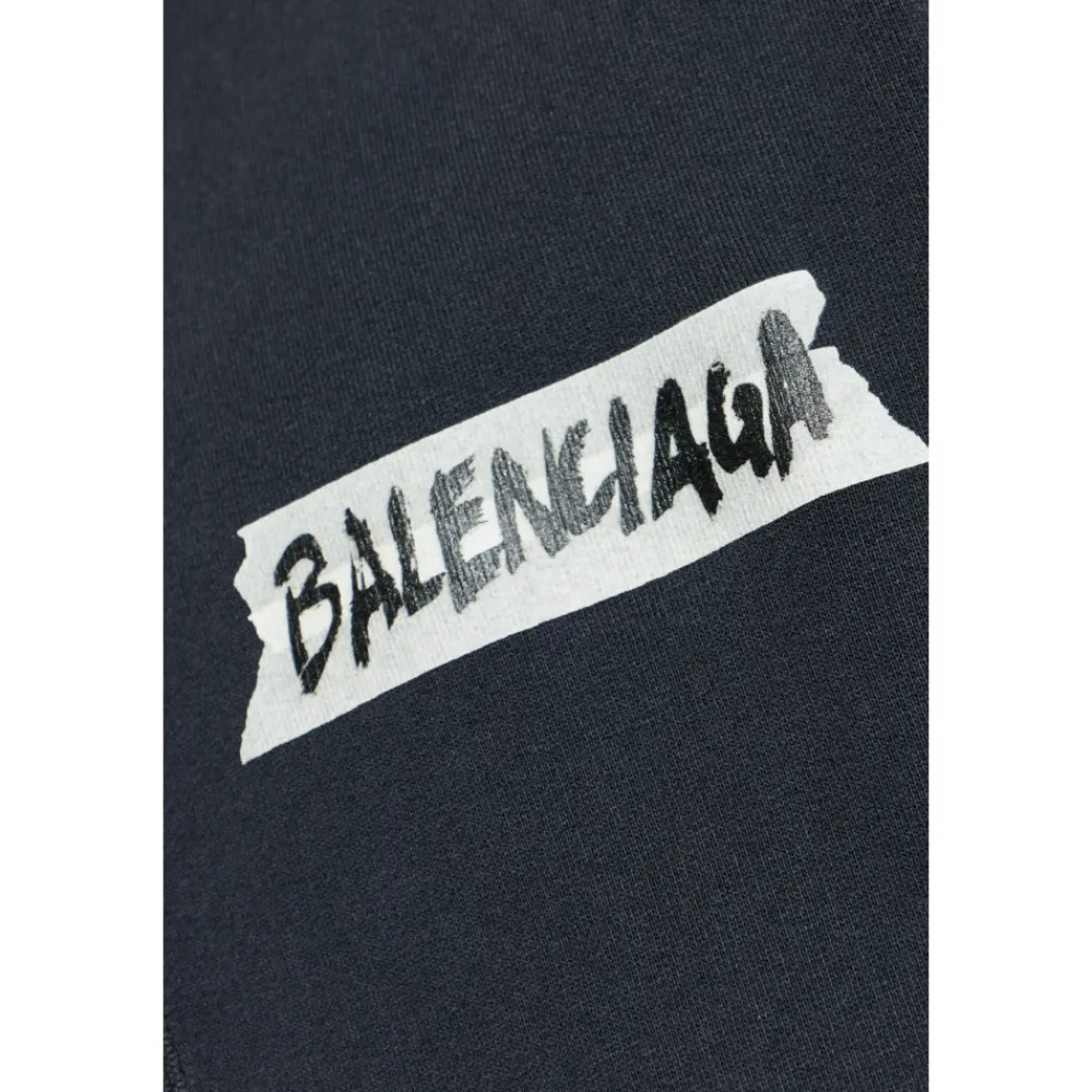 Trøjer<Balenciaga Logo Sweatshirt Sort