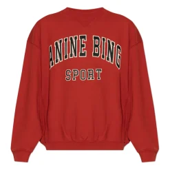 Sweatshirts^Anine Bing Logo Sweatshirt Rød