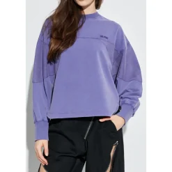 Sweatshirts<The Attico Logo Sweatshirt Lilla