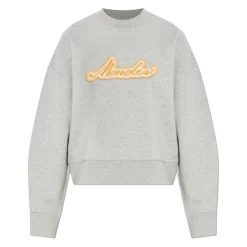 Sweatshirts<Moncler Logo Sweatshirt Grå