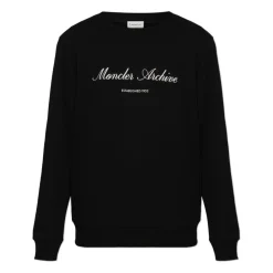 Trøjer|Sweatshirts<Moncler Logo Sweatshirt Sort