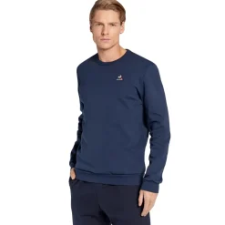 Sweatshirts<le coq sportif Logo Sweatshirt til Mænd Blå