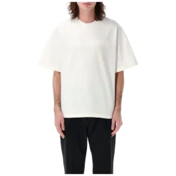 T-Shirts^Jil Sander Logo Tonal T-Shirt Hvid