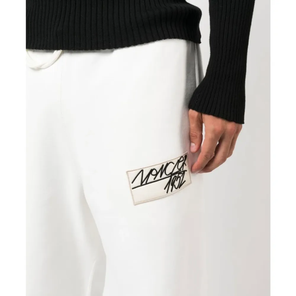 Bukser^Moncler Logo Track Pants 1952 Hvid