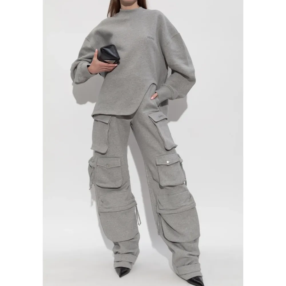 Bukser<The Attico Logo Trousers Grå