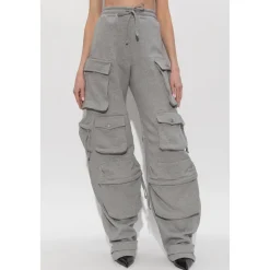 Bukser<The Attico Logo Trousers Grå