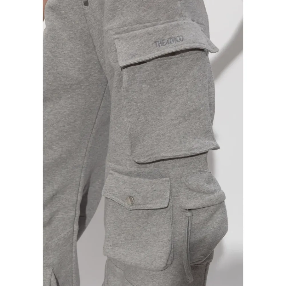 Bukser<The Attico Logo Trousers Grå