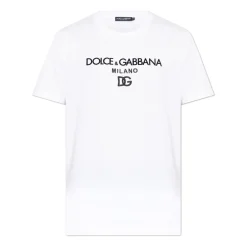 T-Shirts<Dolce & Gabbana Logo T-Shirt Hvid