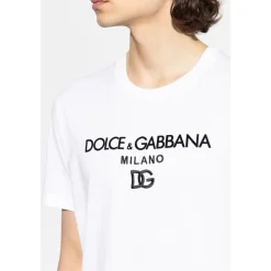 T-Shirts<Dolce & Gabbana Logo T-Shirt Hvid