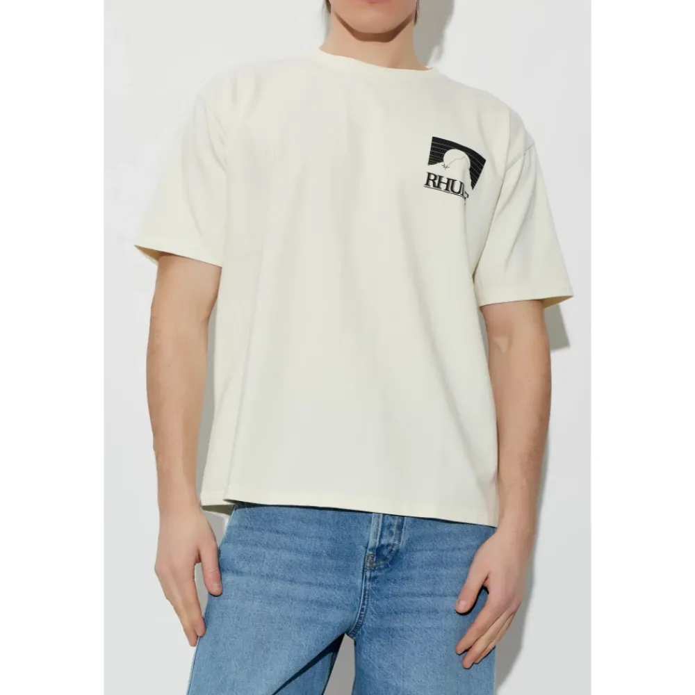 T-Shirts<Rhude Logo T-shirt Beige
