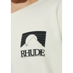 T-Shirts<Rhude Logo T-shirt Beige