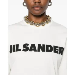 T-Shirts^Jil Sander Logo T-Shirt Hvid