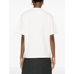 T-Shirts<Jil Sander Logo T-shirt Hvid