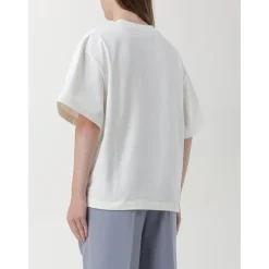 T-Shirts<Jil Sander Logo T-shirt til afslappet brug Beige