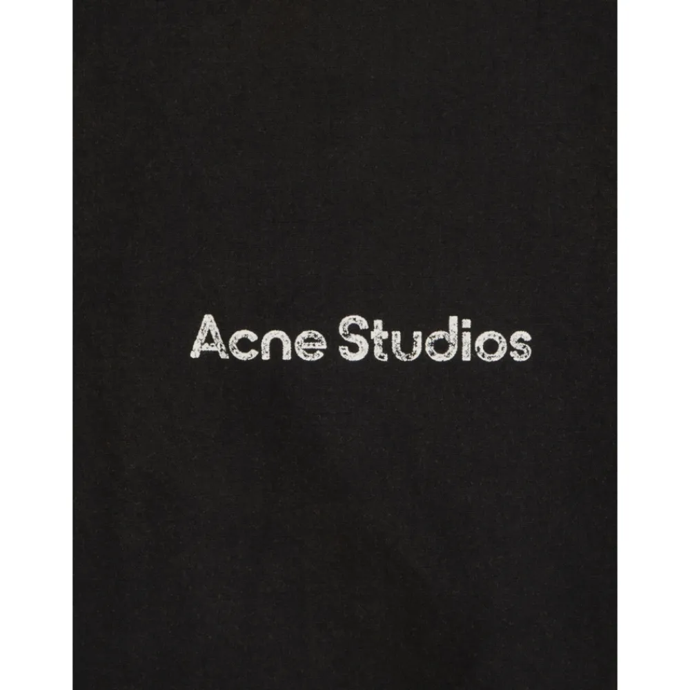 Træningsjakker<Acne Studios Logo Zipper Jacket Sort