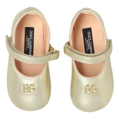 Ballerinasko<Dolce & Gabbana Logo-appliqué Ballerinaer Gul
