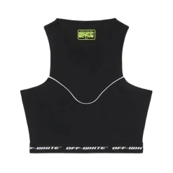 T-Shirts & Toppe<Off White Logoband Crop Top Sort