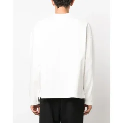 Sweatshirts^Jil Sander Logo-Print Bomuldssweatshirt Hvid