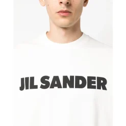 Sweatshirts^Jil Sander Logo-Print Bomuldssweatshirt Hvid