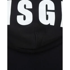 Striktrøjer & Sweatere<MSGM Logo-Print Højhalset Sweatshirt Sort