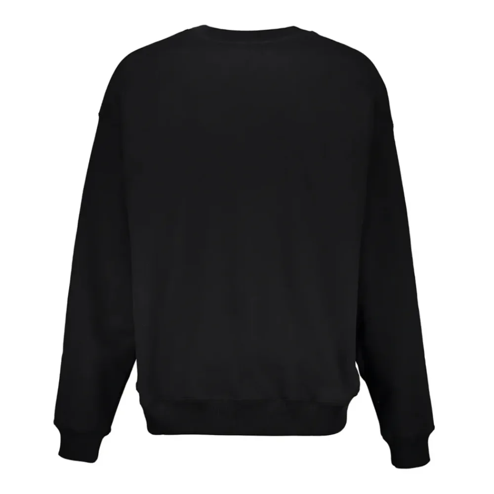 Sweatshirts<Off White Logo-print Sweatshirt Sort