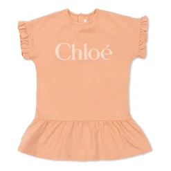 Kjoler & Nederdele<Chloé Logo-printet Kjole Orange