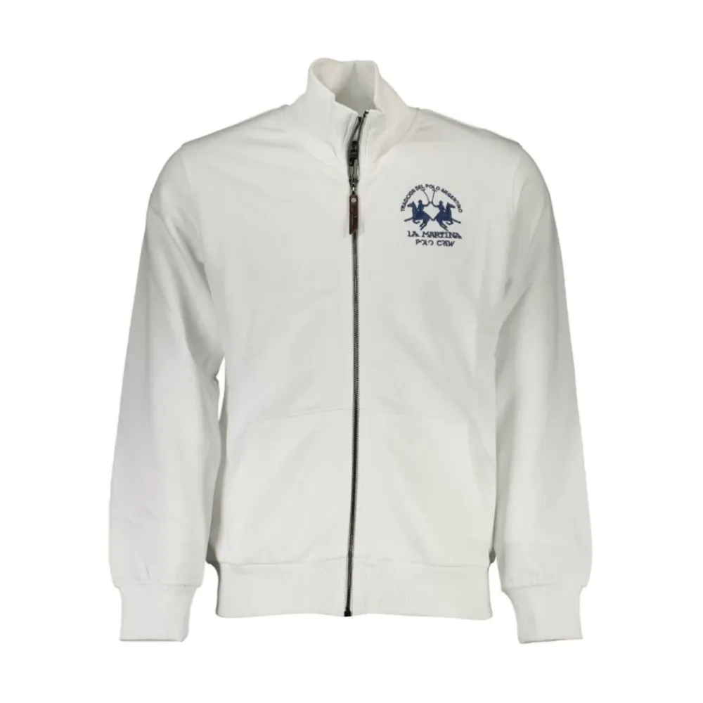Trøjer<La Martina Long Sleeve Sweatshirt Hvid