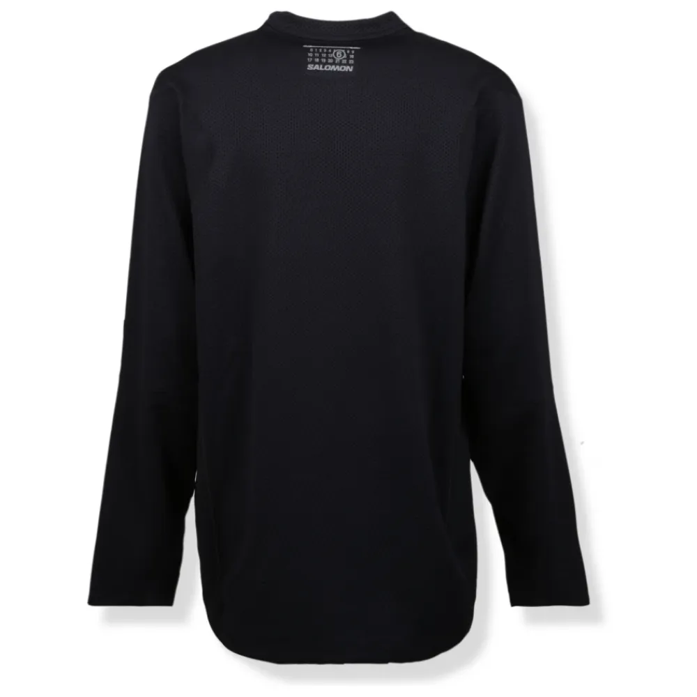 T-Shirts & Toppe|Træningstrøjer<MM6 Maison Margiela Longsleeve Shirt Sort