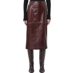 Nederdele<Sportmax Longuette Skirt Rød
