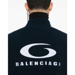 Træningsjakker<Balenciaga Loop Sports Icon Zip Jacket Blå