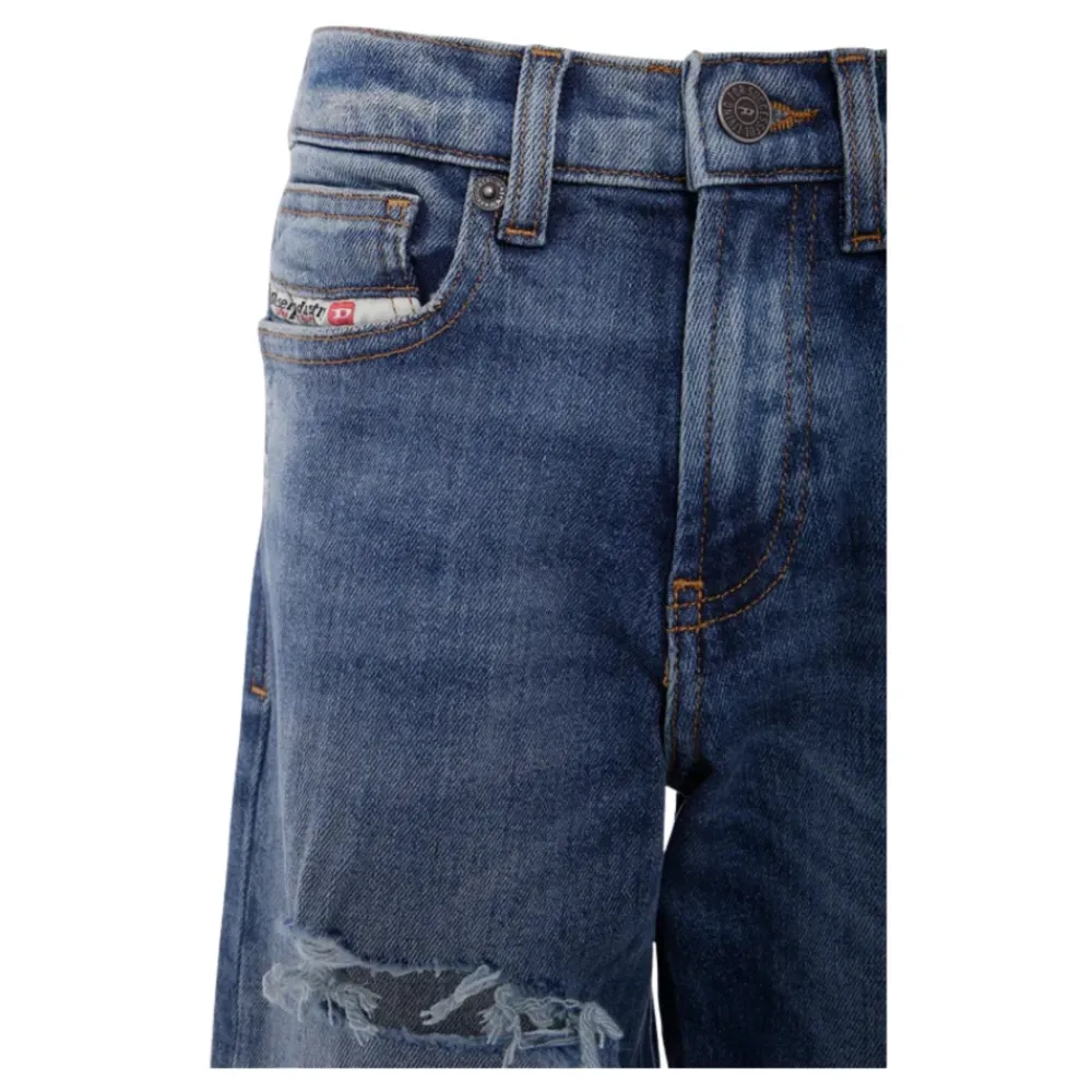 Underdele<Diesel Loose Fit Jeans Blå