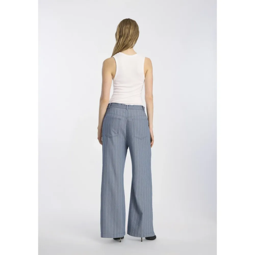 Bukser<Munthe Loose-fit Jeans Blå