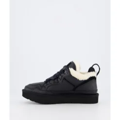 Sneakers<UGG Lowmel Læder Dame Sko Sort