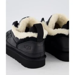 Sneakers<UGG Lowmel Læder Dame Sko Sort