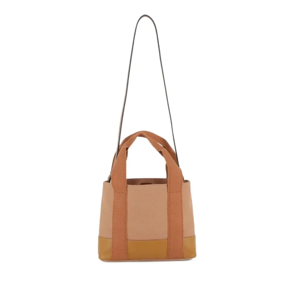 Tasker<Chloé Lærredstaske Beige Brun