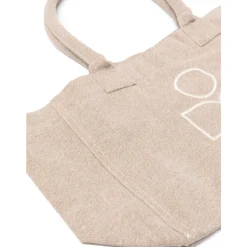 Indkøbstasker^Isabel Marant Lærredstaske Yenki Logo Beige