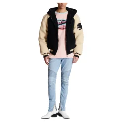 T-Shirts<Balmain Løs Miami trykt T-shirt Multifarvet