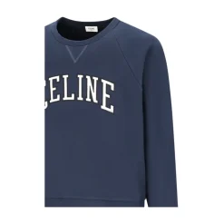 Sweatshirts<CELINE Løs Sweatshirt Blå