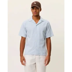 Skjorter^Les Deux Lukas Short Sleeve Shirt Blå