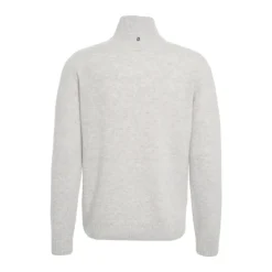 Strik^Dondup Luksuriøs Cashmere Sweater Høj Krave Grå