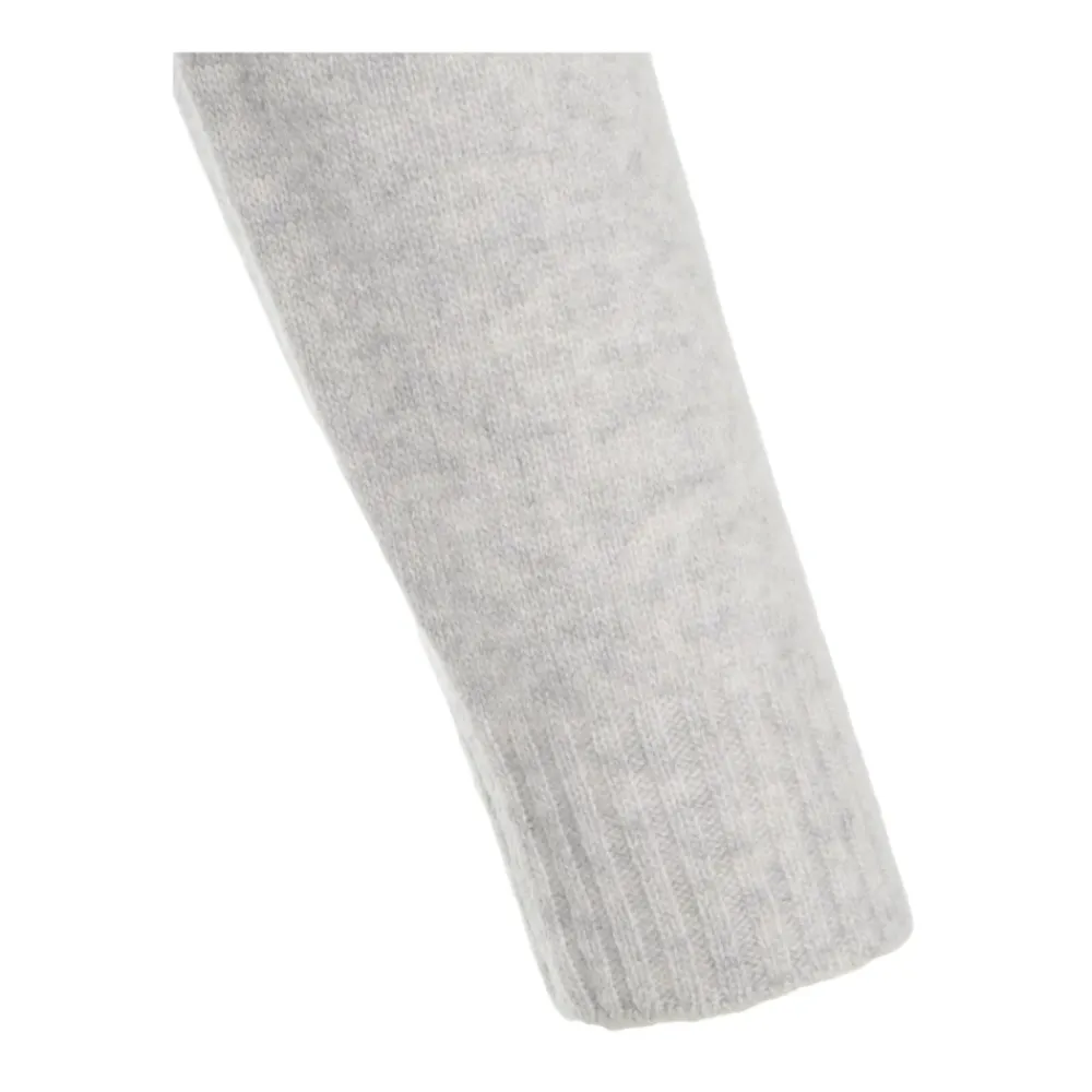 Strik^Dondup Luksuriøs Cashmere Sweater Høj Krave Grå
