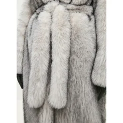 Frakker^Cesare Gaspari Luksuriøs Faux Fur Frakke Natalie - Grå