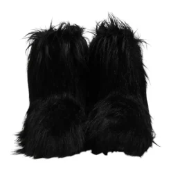 Vinterstøvler|Støvler^Dolce & Gabbana Luksuriøse Faux Fur Mid-Calf Støvler Sort