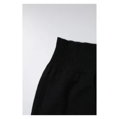Halstørklæder Og Tørklæder^Dolce & Gabbana Luksuriøst Cashmere Strikket Halsvarmer Halstørklæde Sort