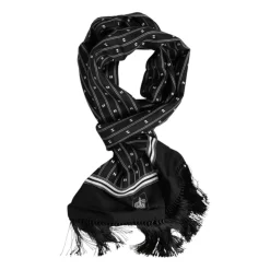 Halstørklæder Og Tørklæder^Dolce & Gabbana Luksuriøst Frynser Foulard Tørklæde Sort