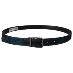 Bælter<Dolce & Gabbana Luksus Jacquard Bælte - , 2.5cm Bredde Blå