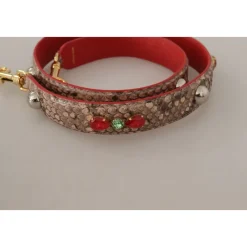 Tilbehør Til Tasker^Dolce & Gabbana Luksus Python Læder Taske Strop Multifarvet